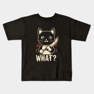 Spooky Lockdown Cat Kids T-Shirt